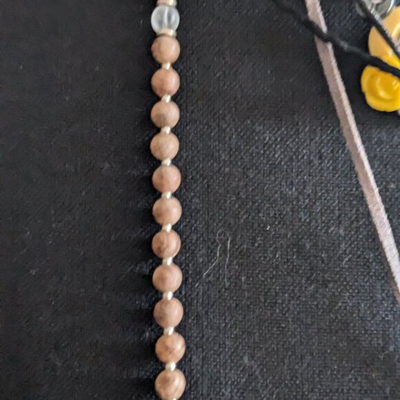 Funky Chucky mixed martial necklace bundle wood, abalone shell, metal shapes - Picture 2 of 9